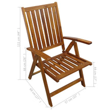 Load image into Gallery viewer, Fenner 9 Piece Outdoor Dining Set Solid Acacia Wood