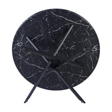 Load image into Gallery viewer, Zeta Dining Table(Marble) w/ 4 Catford Chairs(Dark Grey)