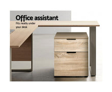 Load image into Gallery viewer, 2 Drawer Filing Cabinet Office Shelves Storage Drawers Cupboard Wood File Home