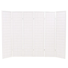 Load image into Gallery viewer, Dibor Folding 6Panel Room Divider Japanese Style 240x170 cm White