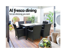Load image into Gallery viewer, Gardeon Outdoor Furniture 7pcs Dining Set