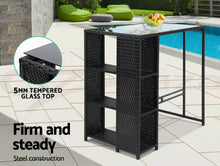 Load image into Gallery viewer, Modern 4 Seats 5 Pieces Gardeon Outdoor Bar Set