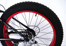 Load image into Gallery viewer, Large Tire Heavy Duty Fat Wheel Mountain Bike (Premium Red & Black Bicycle)