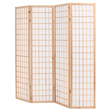 Load image into Gallery viewer, Joe Folding 4Panel Room Divider Japanese Style 160x170 cm Natural