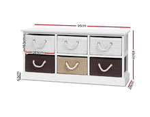 Load image into Gallery viewer, Storage Bench Shoe Organiser 6 Drawers Chest Cabinet Rack Box Shelf Stool