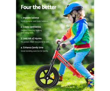 Load image into Gallery viewer, Nintendo Kids Balance Bike Ride On Toys Puch Bicycle Wheels Toddler Baby 12" Bikes Red