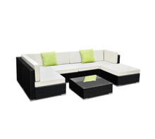 Load image into Gallery viewer, Outdoor Garden 7 pieces sofa set Wicker Garden furniture