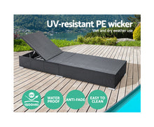 Load image into Gallery viewer, Gardeon Sun Lounge Outdoor Furniture Day Bed Wicker Rattan Garden Sofa