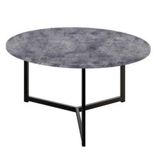 Load image into Gallery viewer, Timothy 2pc Concrete Style Nesting Coffee Table with Black Legs