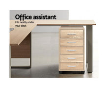 Load image into Gallery viewer, 5 Drawer Filing Cabinet Storage Drawers Wood Study Office School File Cupboard