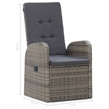 Load image into Gallery viewer, Alexa 7 Piece Outdoor Dining Set with Cushions Poly Rattan Grey