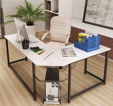 Load image into Gallery viewer, Prestige Corner Computer Desk Office Double Workstation (White)
