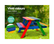 Load image into Gallery viewer, Keezi Kids Wooden Picnic Bench Set