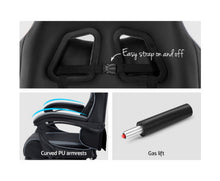 Load image into Gallery viewer, Office Chair Gaming Chair Computer Chairs Recliner PU Leather Seat Armrest Footrest Black Grey