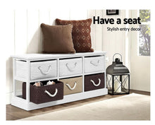 Load image into Gallery viewer, Storage Bench Shoe Organiser 6 Drawers Chest Cabinet Rack Box Shelf Stool