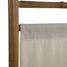 Load image into Gallery viewer, Sophie Folding 5Panel Room Divider Bamboo and Canvas 200 cm
