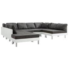 Load image into Gallery viewer, Sectional Sofa Faux Leather White