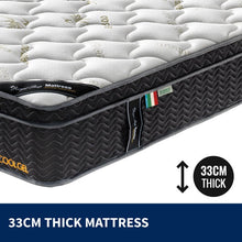 Load image into Gallery viewer, Double Mattress Euro Top 9 Zone Pocket Spring Cool Gel Bamboo