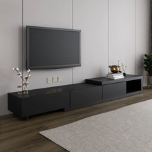 Load image into Gallery viewer, C550 Modern All Black Tv Entertainment unit