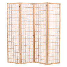 Load image into Gallery viewer, Joe Folding 4Panel Room Divider Japanese Style 160x170 cm Natural
