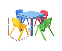 Load image into Gallery viewer, Keezi 5 Piece Kids Table and Chair Set - Blue