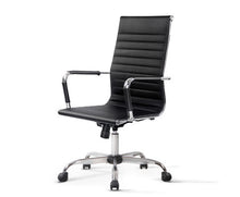 Load image into Gallery viewer, Eames Replica Office Chair Executive High Back Seating PU Leather Black