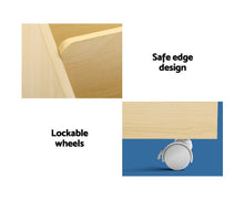Load image into Gallery viewer, Keezi Kids Bookcase Childrens Bookshelf Organiser Storage Shelf Wooden Beige