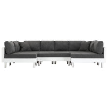 Load image into Gallery viewer, Sectional Sofa Faux Leather White