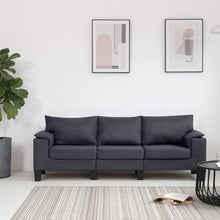 Load image into Gallery viewer, League 3Seater Sofa Dark Grey Fabric