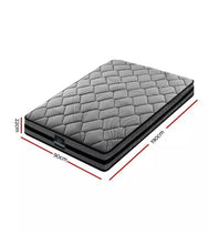 Load image into Gallery viewer, Giselle Bedding Single Size Mattress Bed Medium Firm Foam Pocket Spring 22cm Gre