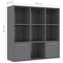 Load image into Gallery viewer, Veranda Book Cabinet High Gloss Grey