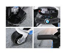 Load image into Gallery viewer, Kids Ride On Motorbike BMW Licensed S1000RR Motorcycle Car Blue