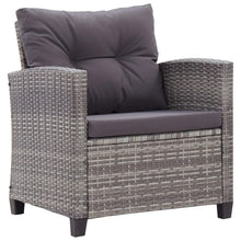 Load image into Gallery viewer, Brighton 6 Piece Garden Sofa Set with Cushions Poly Rattan Dark Grey