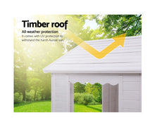 Load image into Gallery viewer, Kids Cubby House Wooden Outdoor Childrens Gift Pretend Play Set