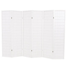 Load image into Gallery viewer, Dibor Folding 6Panel Room Divider Japanese Style 240x170 cm White
