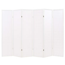 Load image into Gallery viewer, Dibor Folding 6Panel Room Divider Japanese Style 240x170 cm White