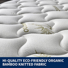 Load image into Gallery viewer, Double Mattress Euro Top 9 Zone Pocket Spring Cool Gel Bamboo
