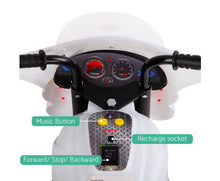 Load image into Gallery viewer, Kids Ride On Motorbike Motorcycle Car Toys White