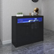 Load image into Gallery viewer, 2 Door Sideboard Storage Matt Body and High Gloss LED Lights