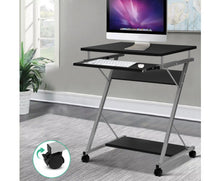 Load image into Gallery viewer, Metal Pull Out Table Desk - Black