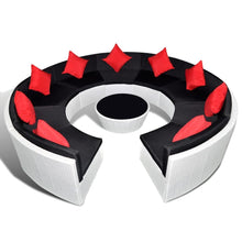 Load image into Gallery viewer, Stylish 10 Piece Garden Lounge Set with Cushions Poly Rattan White