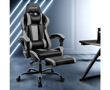 Load image into Gallery viewer, Gaming Office Chair Computer Seating Racer Black and Grey