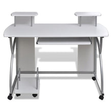 Load image into Gallery viewer, FirstChoise Computer Desk with Pullout Keyboard Tray White