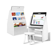 Load image into Gallery viewer, Tatum Keezi Kids Bookshelfs Child Bookcases Kids Easel Whiteboard Magazine Rack Desk