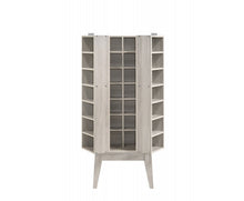 Load image into Gallery viewer, Multimedia DVD CD Storage Cabinet With Hidden Compartment In White Oak