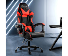 Load image into Gallery viewer, Gaming Office Chairs Computer Seating Racing Recliner Racer Black Red