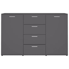 Load image into Gallery viewer, Monty Sideboard High Gloss Grey Chipboard