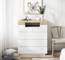 Load image into Gallery viewer, Modern new tallboy unit with five drawers chest Drawers