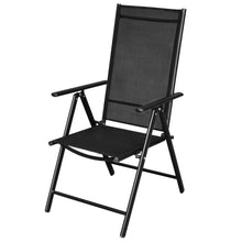 Load image into Gallery viewer, Matt black outdoor 8 Seater Dining Set