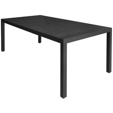Load image into Gallery viewer, Matt black outdoor 8 Seater Dining Set
